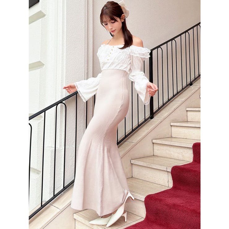 レースドッキングマーメイドニットワンピース | RESEXXY | 詳細画像10 