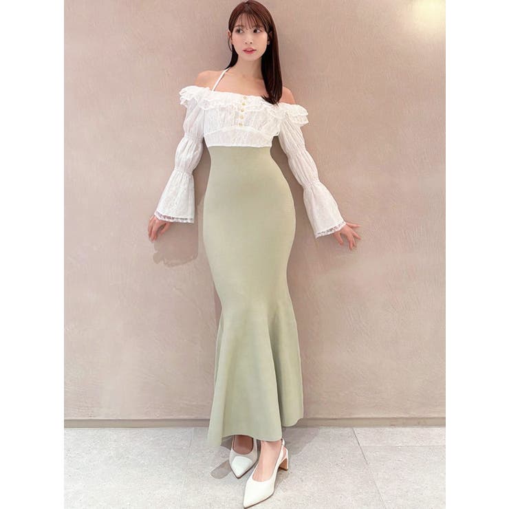 レースドッキングマーメイドニットワンピース | RESEXXY | 詳細画像12 