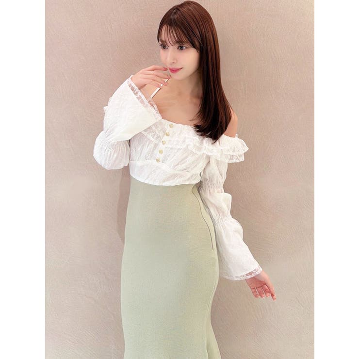 レースドッキングマーメイドニットワンピース | RESEXXY | 詳細画像16 