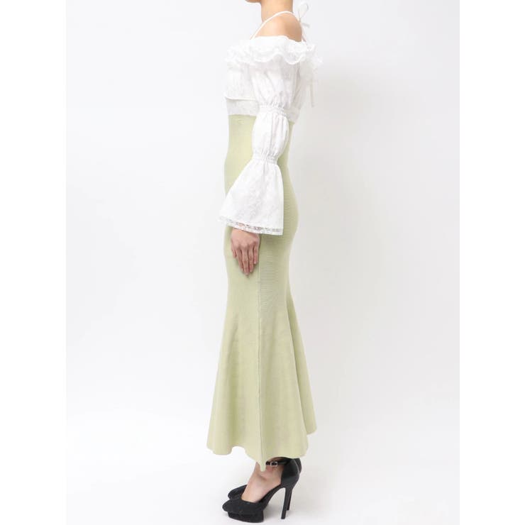 レースドッキングマーメイドニットワンピース | RESEXXY | 詳細画像18 