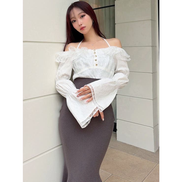 レースドッキングマーメイドニットワンピース | RESEXXY | 詳細画像6 