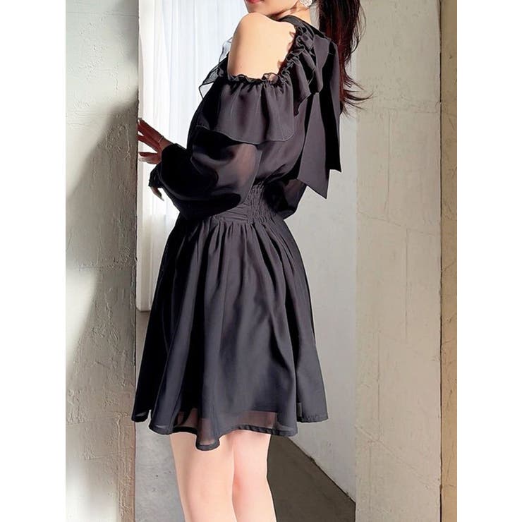 ブラック | アメスリフレアミニワンピース | RESEXXY