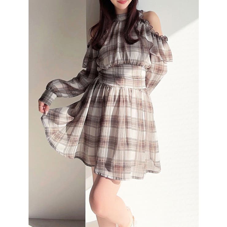 ブラウン | アメスリフレアミニワンピース | RESEXXY