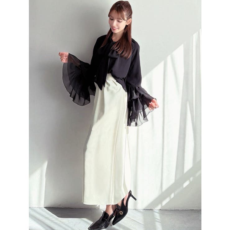 ワイドスリーブラッフルボリュームブラウス | RESEXXY | 詳細画像12 