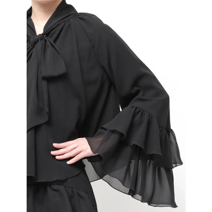 ワイドスリーブラッフルボリュームブラウス | RESEXXY | 詳細画像18 