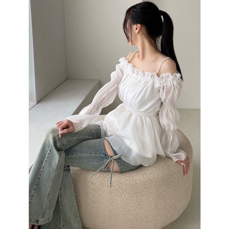 ボリュームギャザーオフショルブラウス | RESEXXY | 詳細画像4 