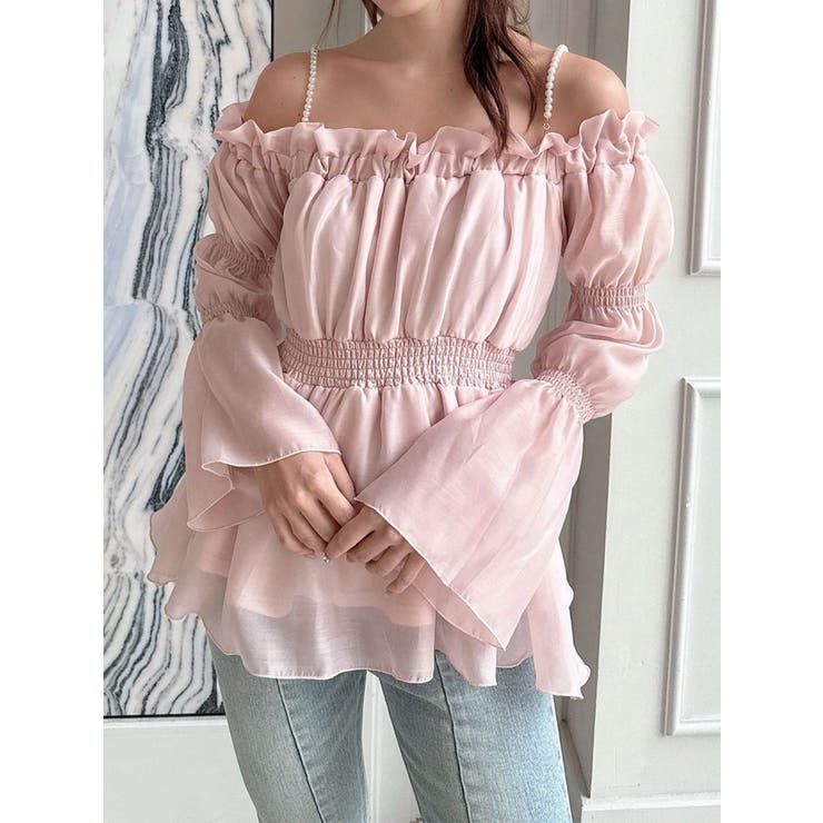 ピンク | ボリュームギャザーオフショルブラウス | RESEXXY
