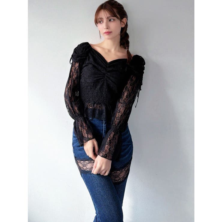 レイヤードオフショルブラウス | RESEXXY | 詳細画像11 