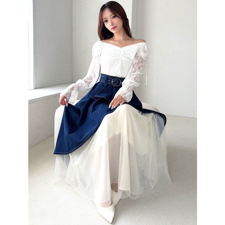 レイヤードオフショルブラウス | RESEXXY | 詳細画像4 