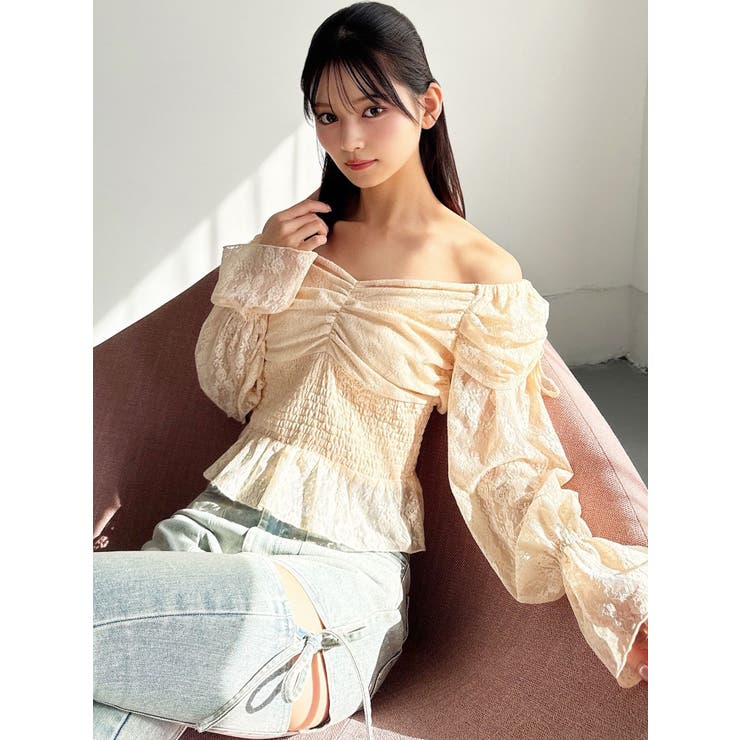 レイヤードオフショルブラウス | RESEXXY | 詳細画像8 