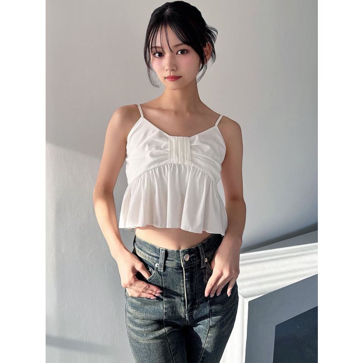 リボンペプラムキャミ 【セットアップ着用可能】 | RESEXXY | 詳細画像15 