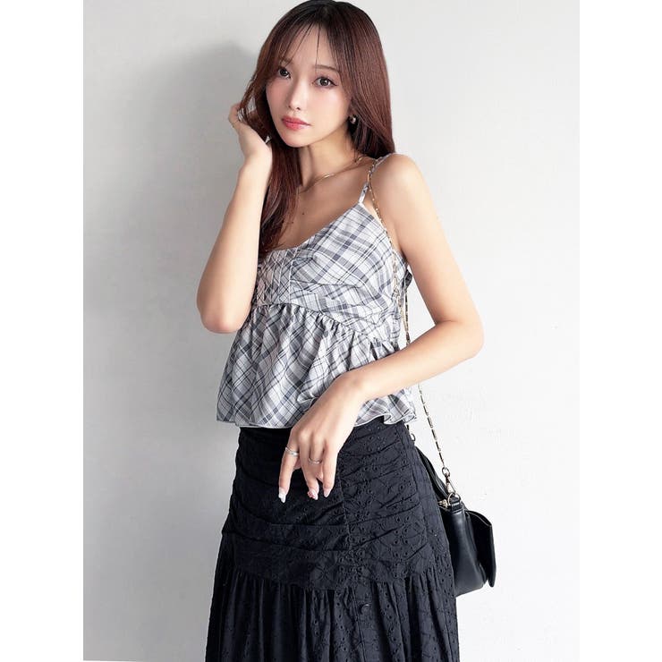 リボンペプラムキャミ 【セットアップ着用可能】 | RESEXXY | 詳細画像2 