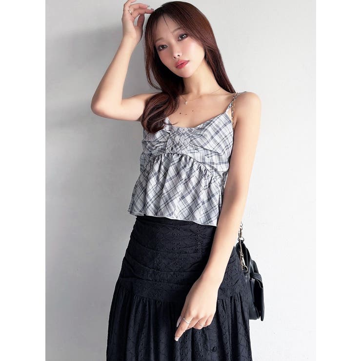 リボンペプラムキャミ 【セットアップ着用可能】 | RESEXXY | 詳細画像3 