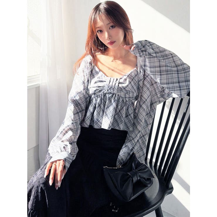 リボンペプラムキャミ 【セットアップ着用可能】 | RESEXXY | 詳細画像6 