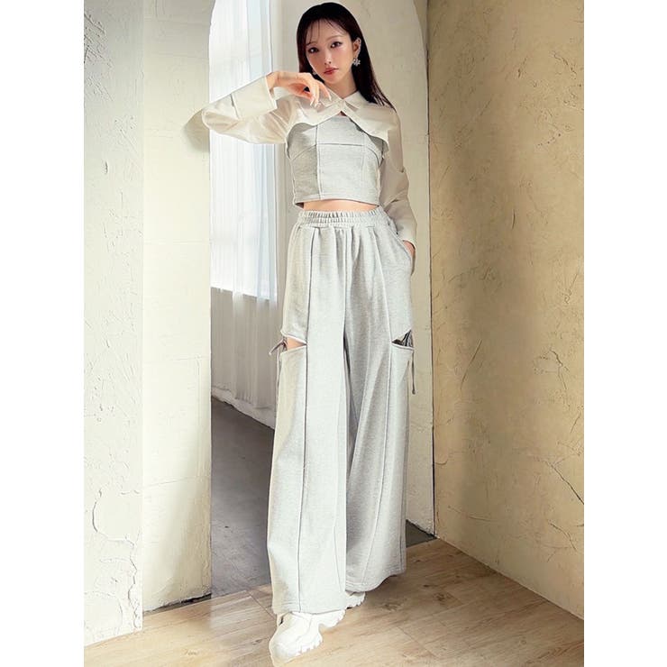 サイドリボンスウェットパンツ【セットアップ着用可能】 | RESEXXY | 詳細画像7 