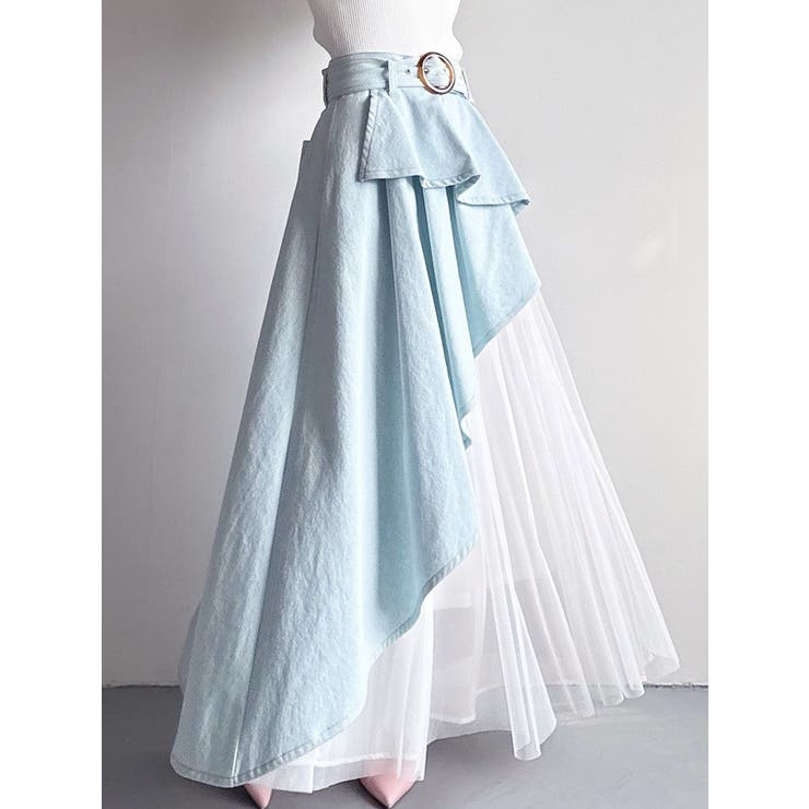 アイスブルー | チュールボリュームスカート | RESEXXY