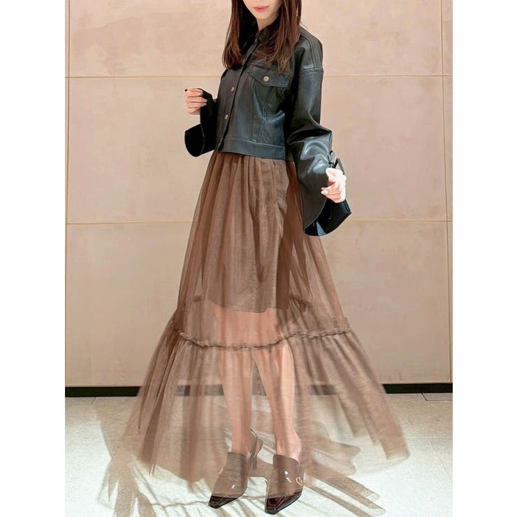 レイヤードチュールロングスカート | RESEXXY | 詳細画像10 