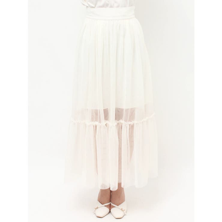 レイヤードチュールロングスカート | RESEXXY | 詳細画像12 