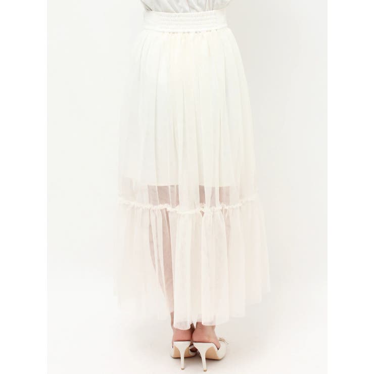 レイヤードチュールロングスカート | RESEXXY | 詳細画像14 