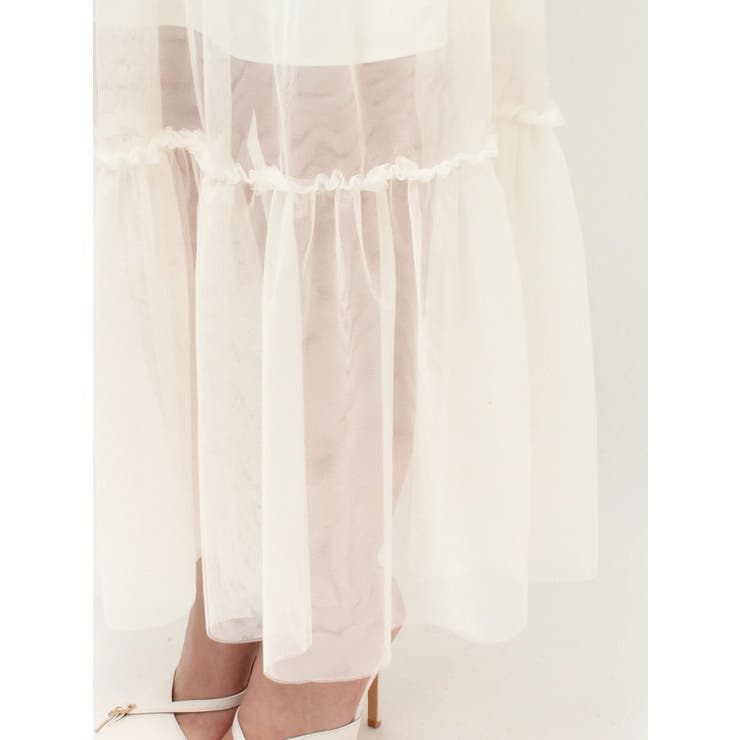 レイヤードチュールロングスカート | RESEXXY | 詳細画像16 