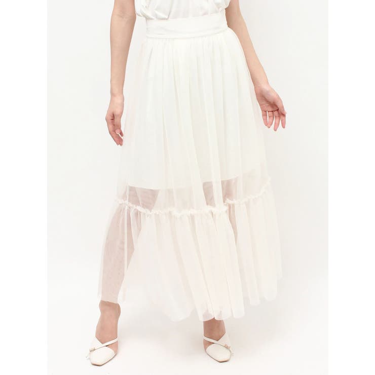 レイヤードチュールロングスカート | RESEXXY | 詳細画像21 