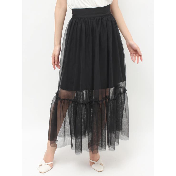 レイヤードチュールロングスカート | RESEXXY | 詳細画像22 