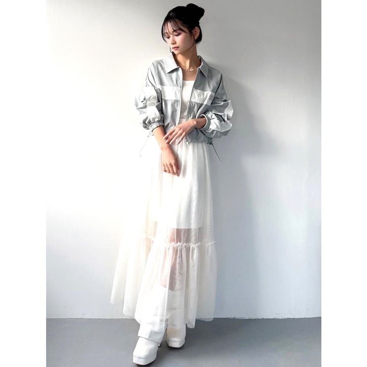 レイヤードチュールロングスカート | RESEXXY | 詳細画像5 