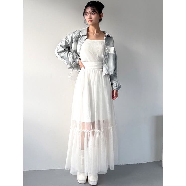 レイヤードチュールロングスカート | RESEXXY | 詳細画像6 