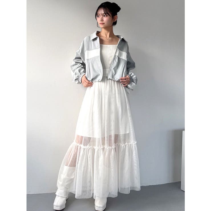 レイヤードチュールロングスカート | RESEXXY | 詳細画像7 