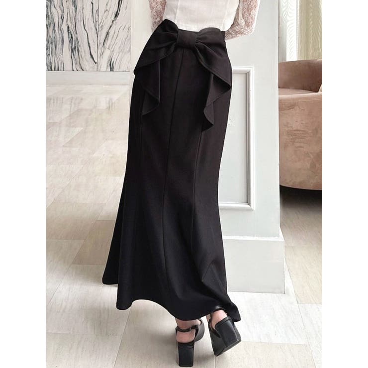 ブラック | バックリボンマーメイドスカート | RESEXXY