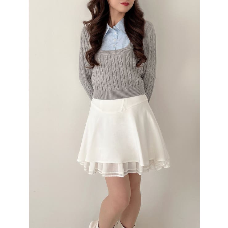 アシンメトリーフレアミニスカート | RESEXXY | 詳細画像13 