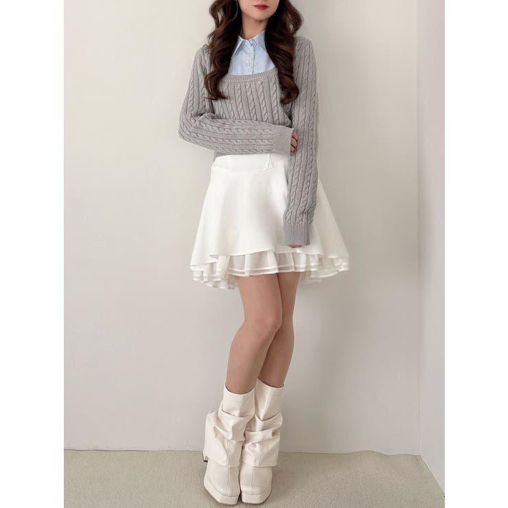 アシンメトリーフレアミニスカート | RESEXXY | 詳細画像15 