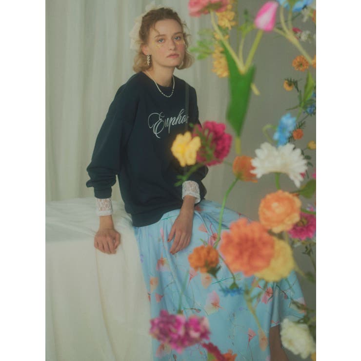 【memorif.】フラワーロングフレアスカート | RESEXXY | 詳細画像15 