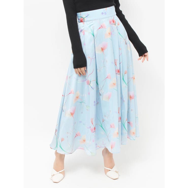 【memorif.】フラワーロングフレアスカート | RESEXXY | 詳細画像28 