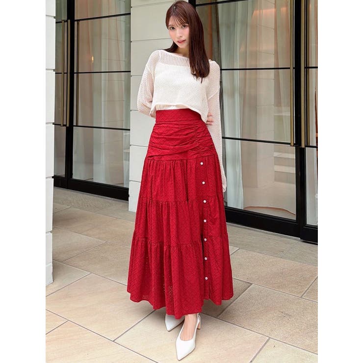 ティアードコットンロングスカート | RESEXXY | 詳細画像4 