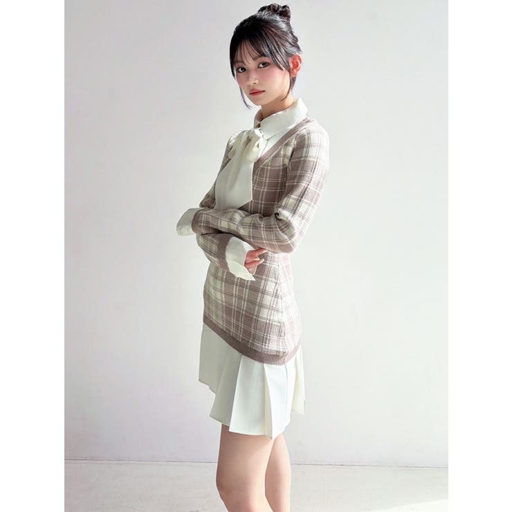 シャツドッキングニットワンピース | RESEXXY | 詳細画像9 