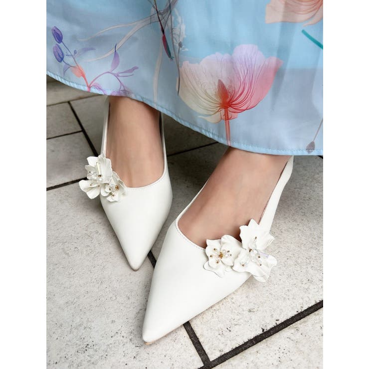 ホワイト | 2WAYモチーフミュール | RESEXXY