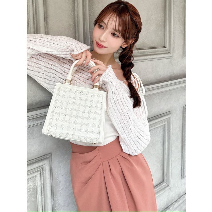 シャイニースクエアハンドバッグ | RESEXXY | 詳細画像3 