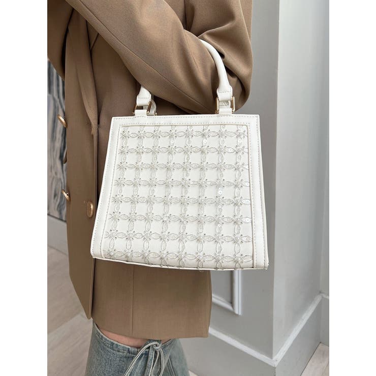 シャイニースクエアハンドバッグ | RESEXXY | 詳細画像5 