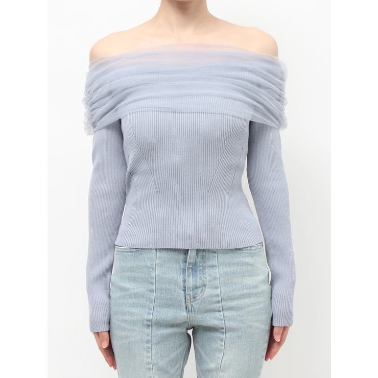 バックリボンオフショルニットトップス | RESEXXY | 詳細画像18 