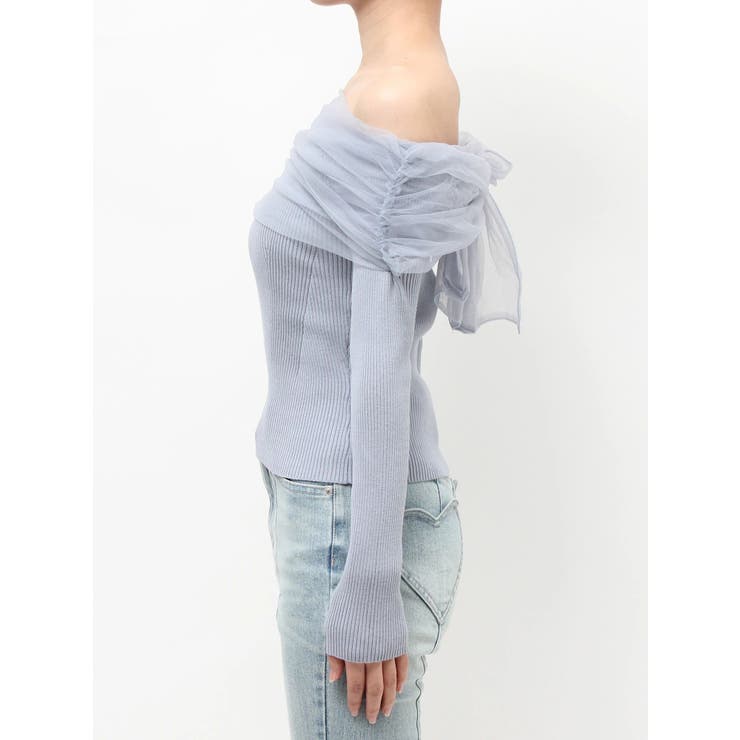 バックリボンオフショルニットトップス | RESEXXY | 詳細画像19 