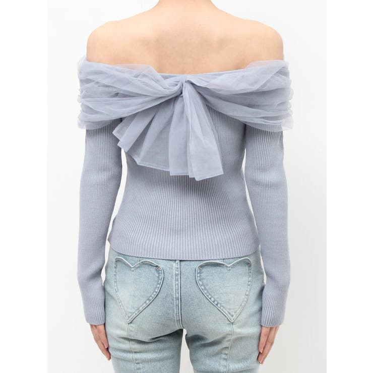 バックリボンオフショルニットトップス | RESEXXY | 詳細画像20 