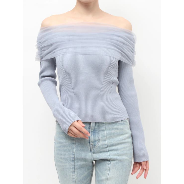 バックリボンオフショルニットトップス | RESEXXY | 詳細画像33 