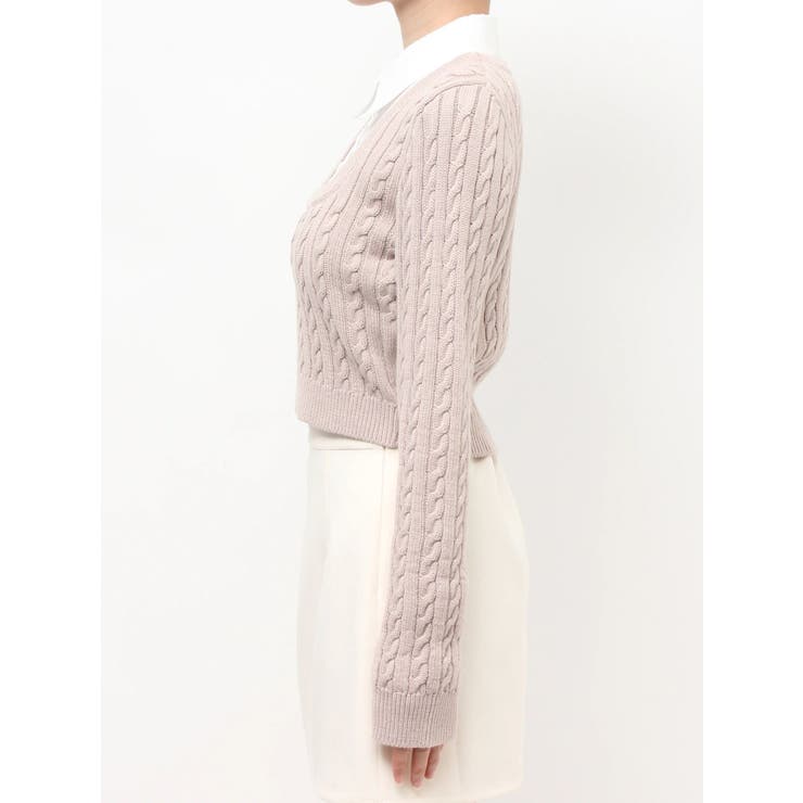 シャツドッキングケーブルニットトップス | RESEXXY | 詳細画像32 