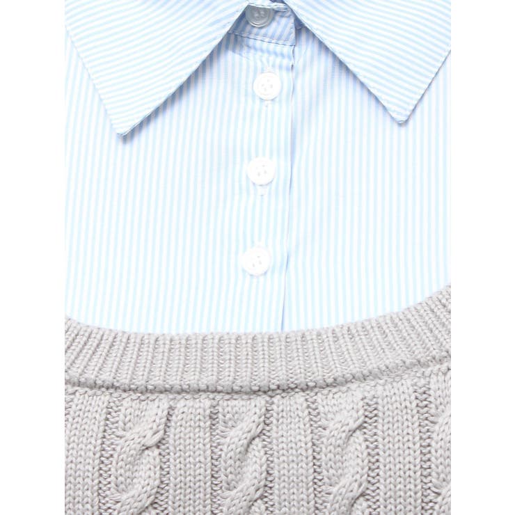 シャツドッキングケーブルニットトップス | RESEXXY | 詳細画像39 