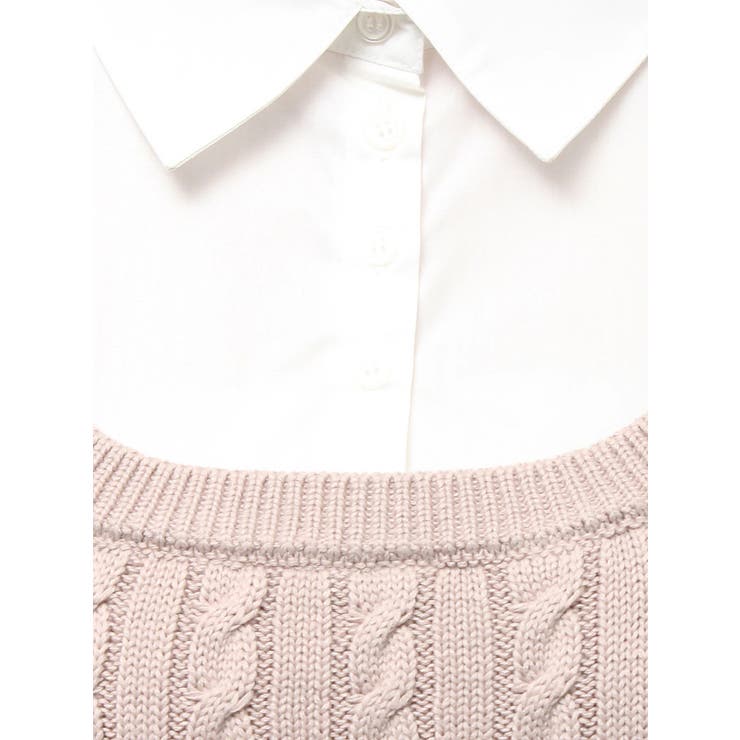 シャツドッキングケーブルニットトップス | RESEXXY | 詳細画像41 