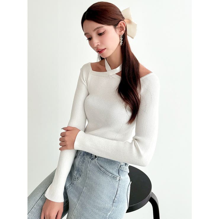 フロントクロスリブニットプルオーバー | RESEXXY | 詳細画像11 