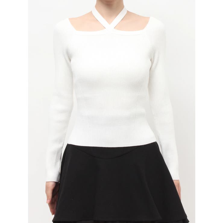 フロントクロスリブニットプルオーバー | RESEXXY | 詳細画像14 