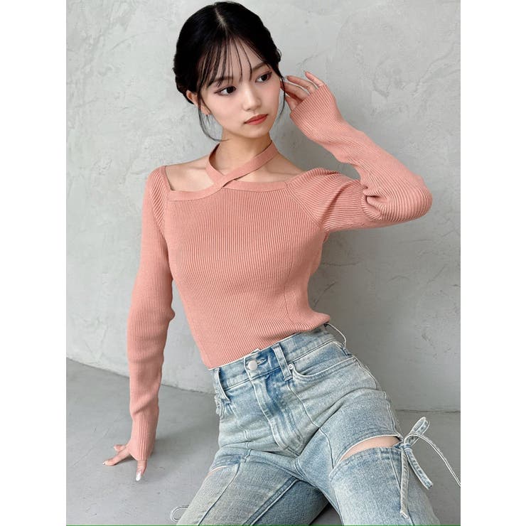 フロントクロスリブニットプルオーバー | RESEXXY | 詳細画像5 