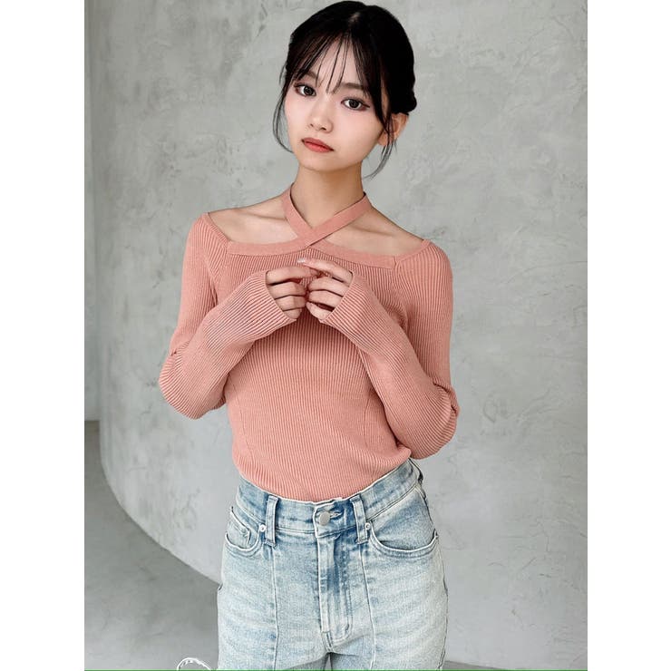 フロントクロスリブニットプルオーバー | RESEXXY | 詳細画像6 